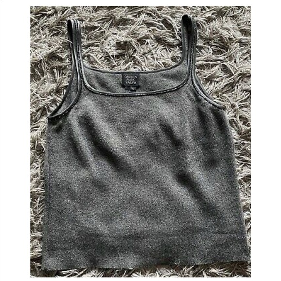 Carmen Marc Valvo Tops - CARMEN MARC VALVO Signature Cashmere Tank Top